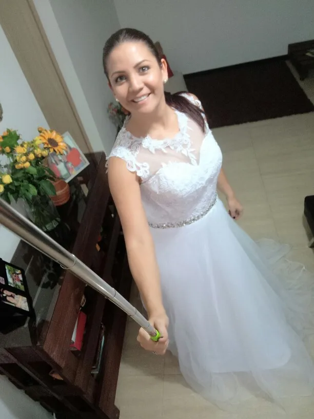Длинные Дешевые линии кружево пляжные свадебное платье 2019 Белый Тюль бисер органза Vestido De Noiva аппликации Плюс размеры невесты
