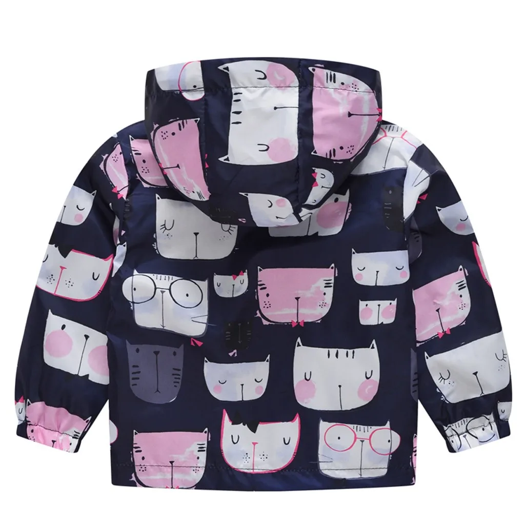 ARLONEET/Детская куртка для маленьких мальчиков и девочек весеннее пальто для мальчиков с рисунком кота и машины пальто и куртки для больших мальчиков пальто для девочек