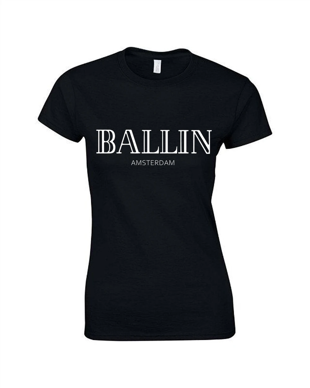 2017 модная женская одежда с круглым вырезом Ballin Amsterdam Graphic unisex t-shirt Print woman футболка с коротким рукавом Cool tee shirt