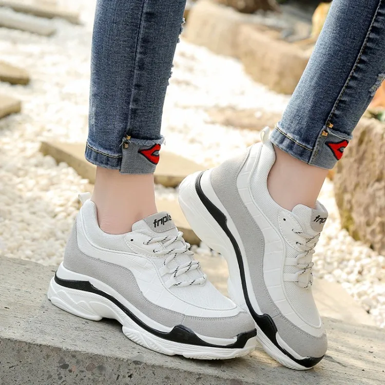 

YRRFUOT Women Casual Shoes Air Mesh Rubber Trend Fashion Sneaker For Woman Leisure Shoes Zapatos Mujer Women Casual Shoes Brand
