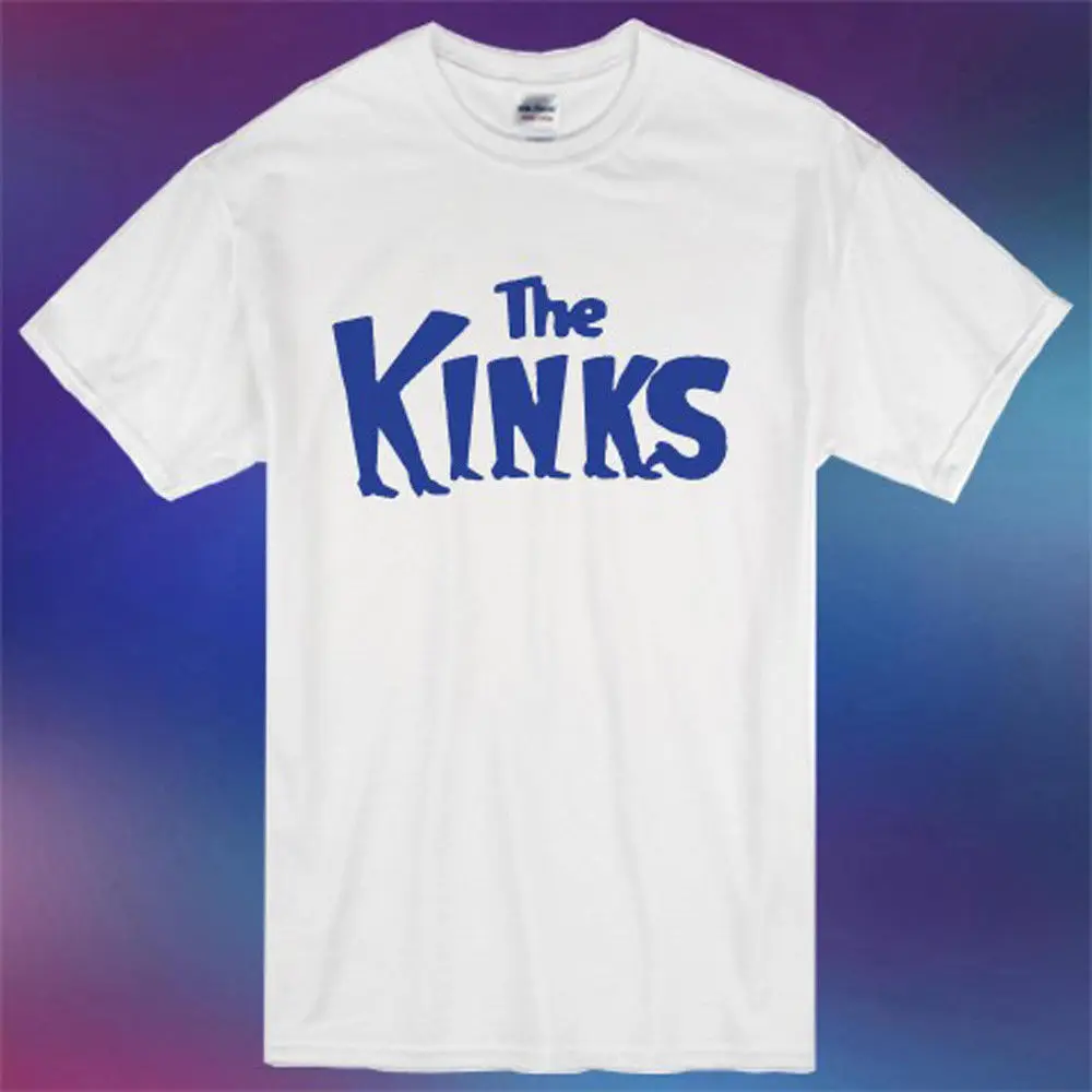 New The Kinks Rock Band Legend Logo Men's White T Shirt Size S 3XL