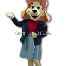 Талисман Розовый Hat ФИФИ Собака костюм талисмана необычные платья пользовательские фантазии косплей костюм тема mascotte карнавальный костюм комплекты