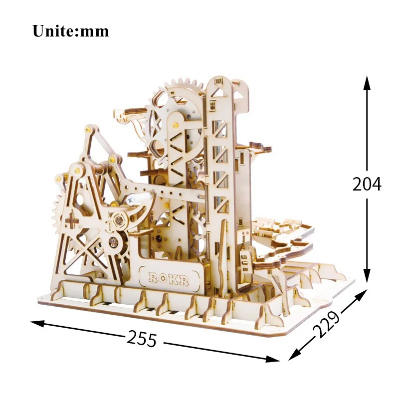 Фото Robotime DIY Tower Coaster магический креативный мраморный Запуск игры 3D головоломка Robotime DIY Tower Coaster магический креативный мраморный Запуск игры 3D головоломка
