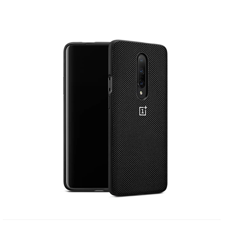 Официальный чехол для OnePlus 7Pro,, 7 Pro, OnePlus 7 Pro, на заказ, силиконовый песчаник, нейлон, карбон, бампер, кожаный чехол с откидной крышкой - Цвет: nylon