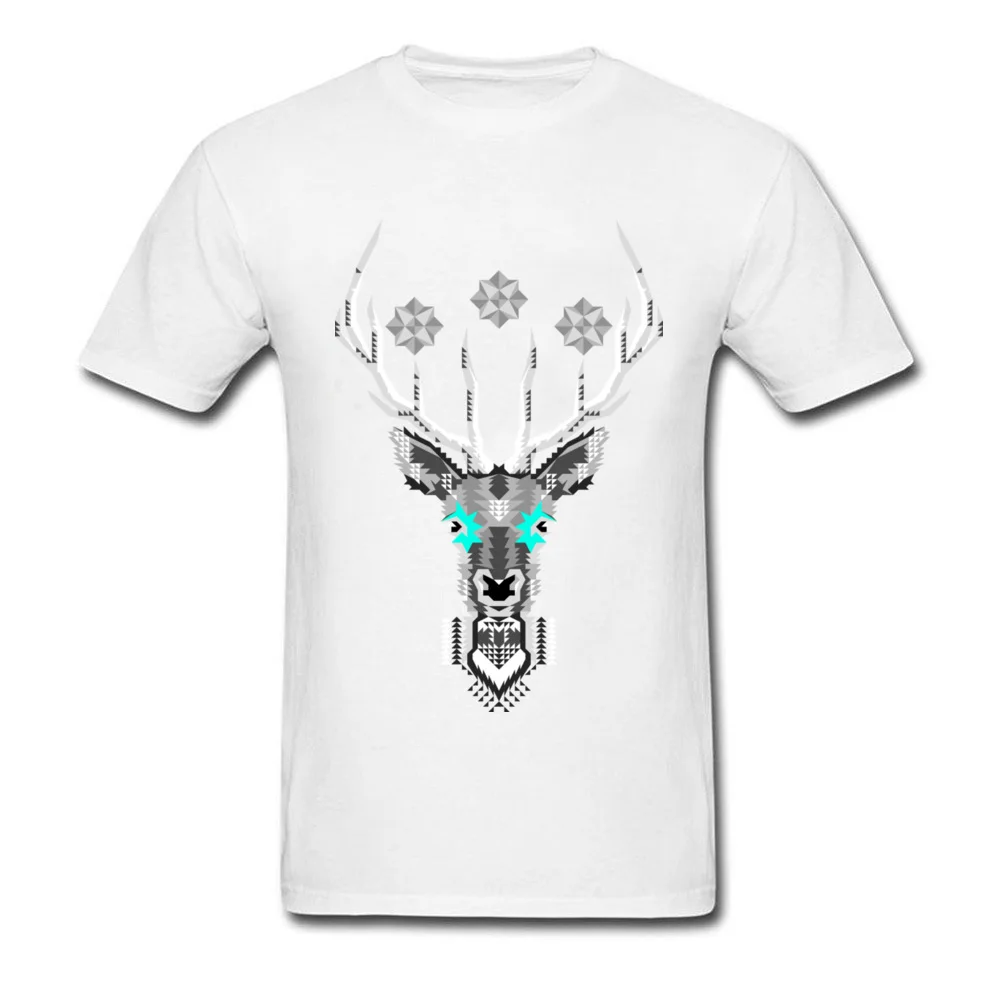 Geometric Silver Stag_white