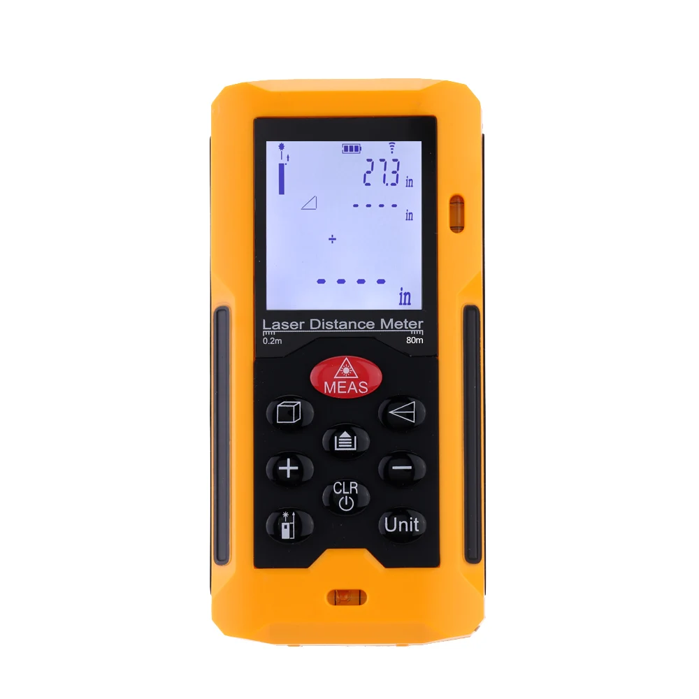 

mini 60m/196ft Digital Laser rangefinder laser Distance Meter Range Finder Distance Area Volume Self-calibration Level Bubble