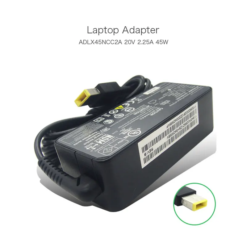

Genuine Laptop AC Adapter For Lenovo 45W 20V 2.25A USB tip ADLX45NCC2A 36200281 Notebook