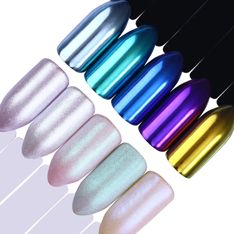 

Pearl Nail Glitter Mirror Powder Matte Shimmer Nail Art Powder Pigment Dust Manicure Tips Decoration For Nails