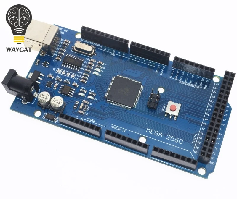 МЕГА 2560 R3 ATmega2560 R3 AVR USB плата+ W5100 USB кабель для Arduino 2560 MEGA2560 R3, WAVGAT