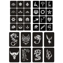 10 листов, хна, трафарет для татуировки, красота, женское тело, ноги, руки, ноги, искусство, Аэрограф, рисунок, краска, дизайн, тату, стикер, шаблон