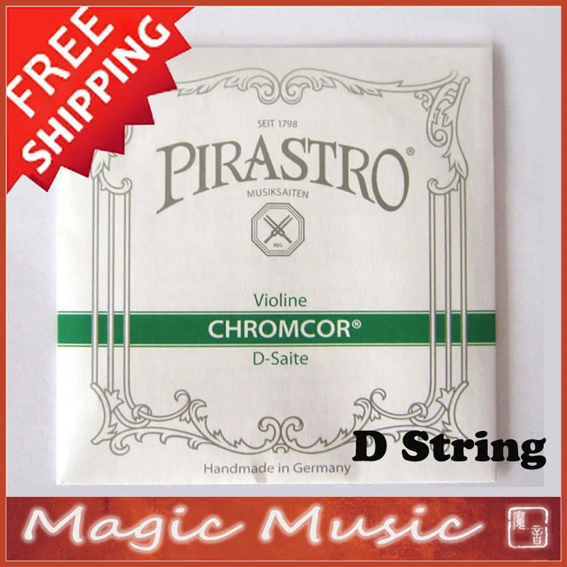 

Free shipping! Pirastro Chromcor Violin D String Model 319320 Ball End 4/4 made in Germany, 1 Piece Only D String 319320