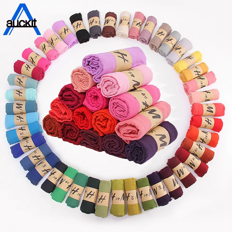 

2018 Multicolor High Quality Cotton Candy Color Soft Shawl Female Literary Pure Color Linen Muslim hijabs Scarves 20Colors CA113
