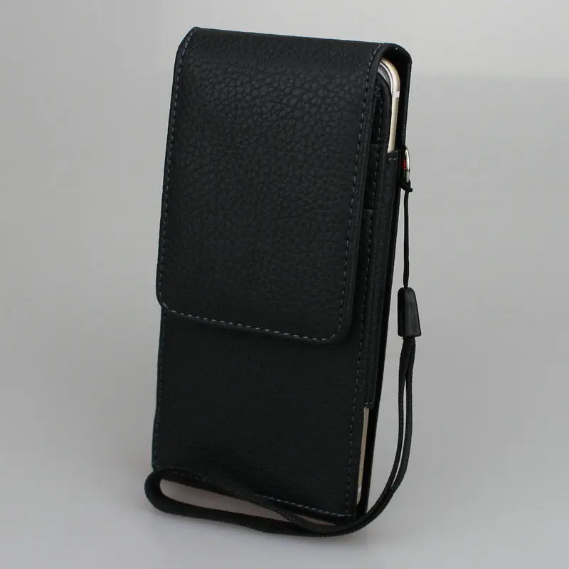 

Belt Clip PU Leather Waist Holder Flip Pouch Case for Blackview BV8000 Pro for iPhone 8 Plus /Oukitel K8000