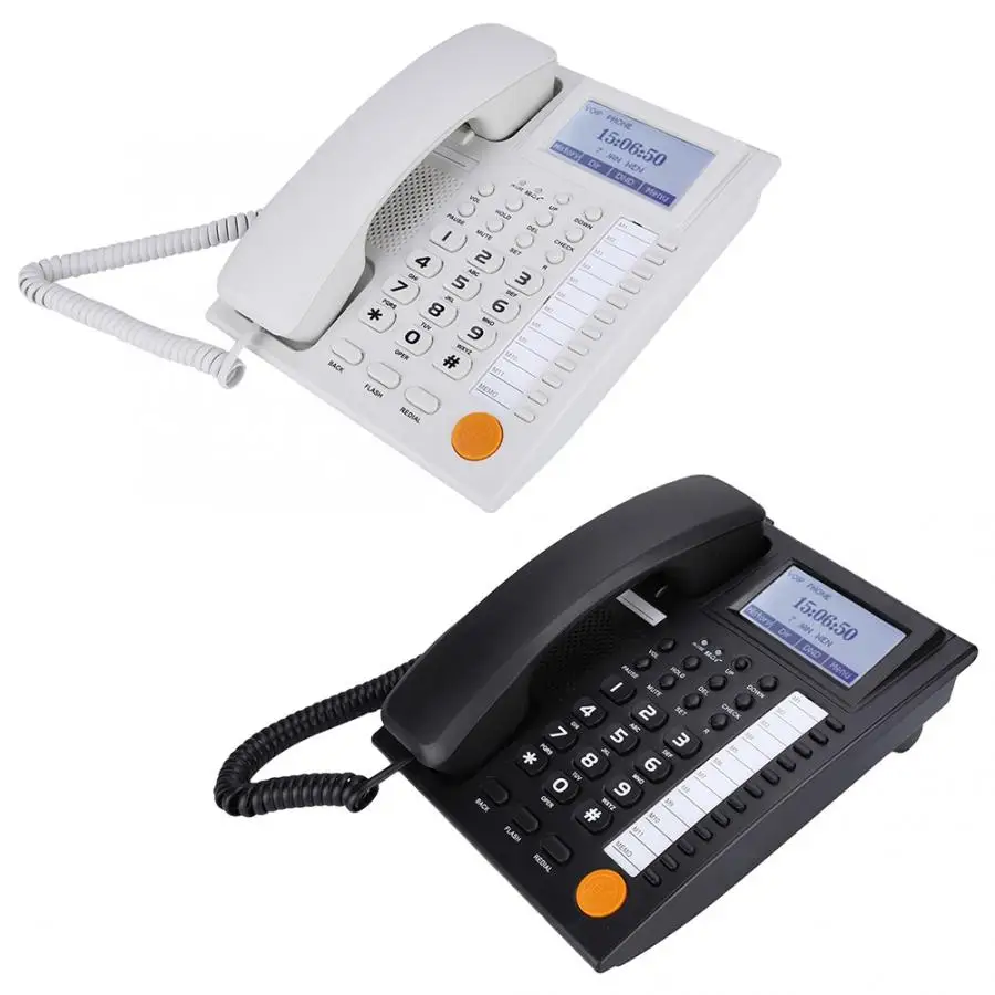 Проводной телефон KX-883CID двухпортовый удлинитель проводной телефон с громкой связью с четким телефоном с автоответчиком
