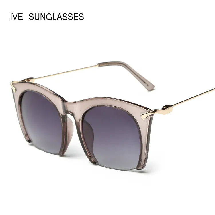 IVE 5957 Brand half rim Sunglasses CAT EYE Sun shades lenses Half frame