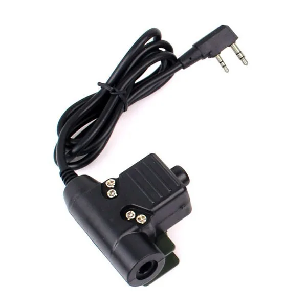 Тактический кабель U94 PTT для Icom Kenwood Midland Baofeng Talkie Bowman Elite II Headest Military Standard Airsoft