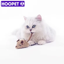 Игрушка для домашних животных HOOPET, плюшевая электронная мышь, пищащая игрушка, котенок, игрушка для кошек, игрушка для жевания, Интерактивная игрушка для котенка, собаки, чихуахуа