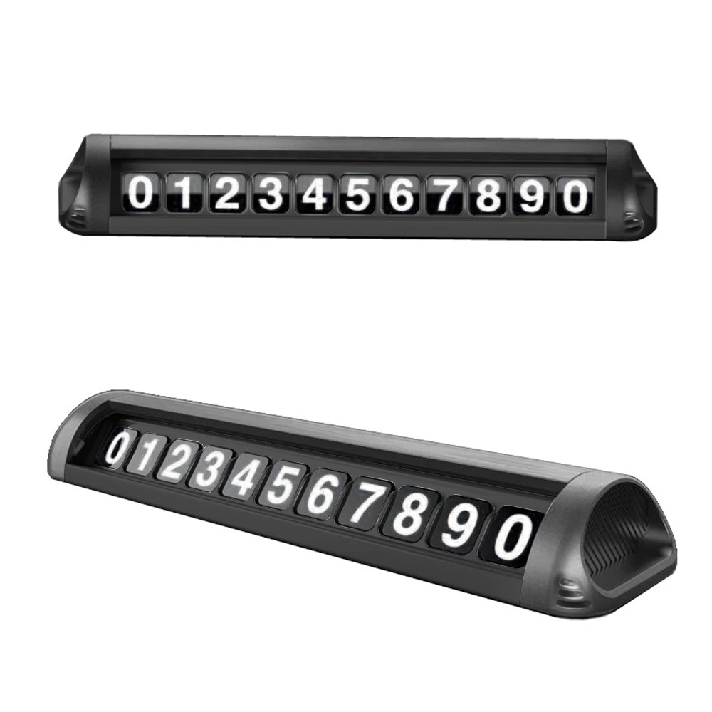 

Car Styling Temporary Parking Card Phone Number Card Plate Hidden Switch Telephone Number Car Parking Card Stop Auto Accessories