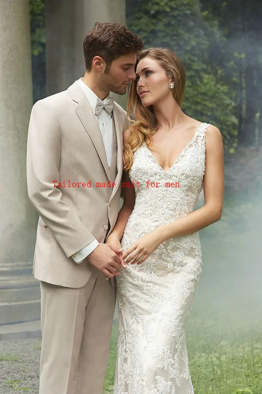 Для мужчин костюмы best продажи бежевый дружки модные костюмы Красный костюм Для мужчин Жених Нарядные Костюмы для свадьбы смокинг для жениха(куртка+ брюки+ жилет+ галстук