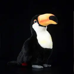 24 см Моделирование птица Тукан плюшевые животные мягкие. kawaii реалистичные для детская одежда для девочек куклы и мягкие игрушки и хобби