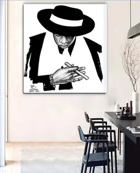

Free shipping pop arti oil Painting famous people poster hand painted no frame b05