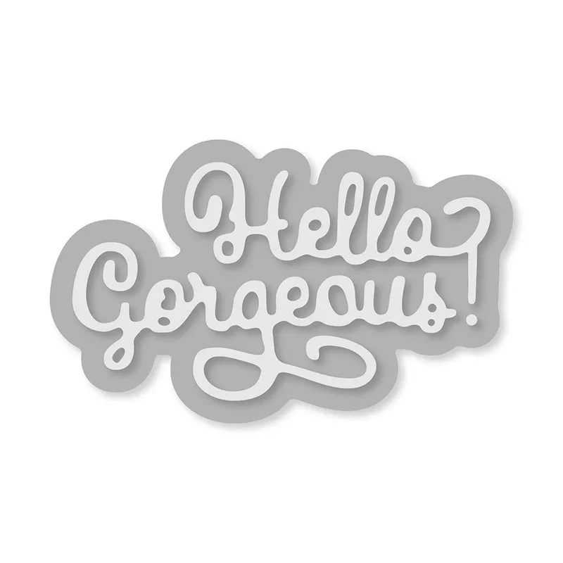 

Hemere Hello Frame Metal Steel Cutting Dies Stencil Scrapbooking Album for DIY Card Craft Embossing Die Cuts New Arrival