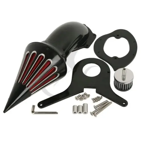 Воздухоочиститель с черным конусом для Honda Shadow Aero VT750 VT750C 04 09|Воздушные фильтры и