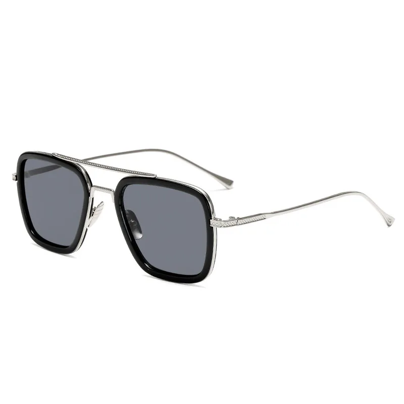Брендовые дизайнерские Квадратные Солнцезащитные очки в оправе для женщин и мужчин Винтажные Солнцезащитные очки UV400 Модные оттенки очки Oculos de sol - Цвет линз: 01