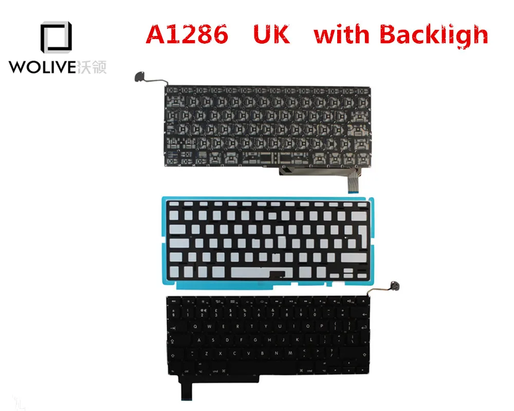 Genuine New A1286 UK Keyboard For font b Macbook b font Pro 15 2009 2012 Year