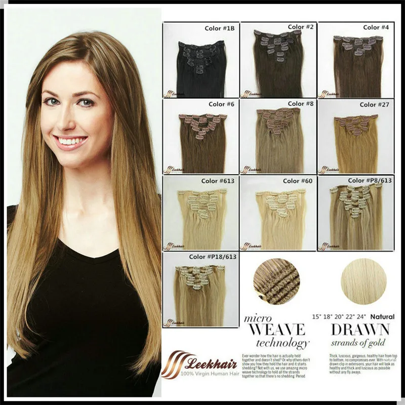 Indian Hair Clip In Extensions