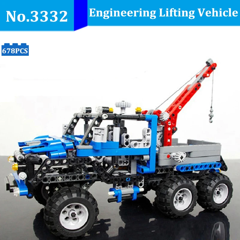 DIY 678pcs Legoing Technic Engineering Lifting Vehicle Truck Building Blocks Kids Toys Gifts Bricks Compatible With Legoingly