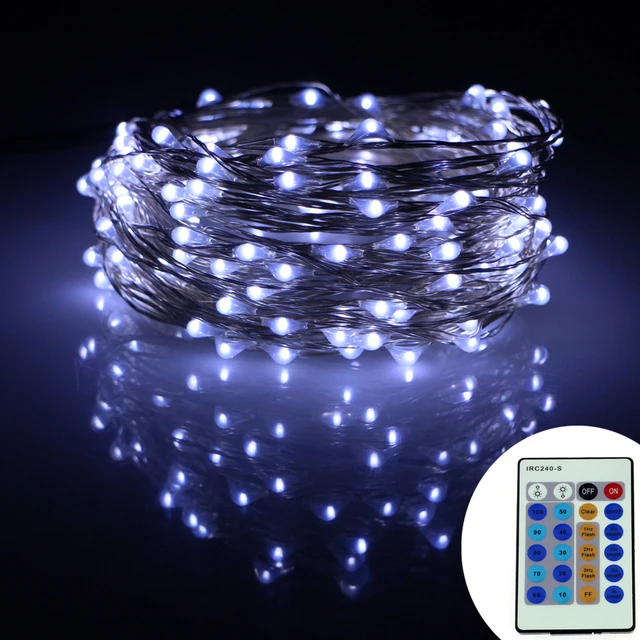 150 Leds 49Ft 15 m Zilver Draad LED Lichtslingers Sterrenhemel