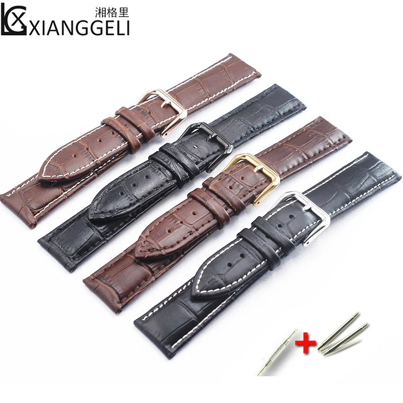 Аксессуары для часов 12 мм 24 Tissot Mido Гамильтон Tag Heuer T035210A/T035207 T063 T059 кожаные ремешки