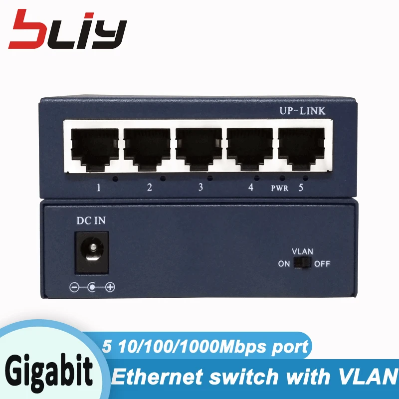 Сетевой коммутатор с 5 портами VLAN сетевой концентратор gigabit 10/100 Мбит/с Ethernet