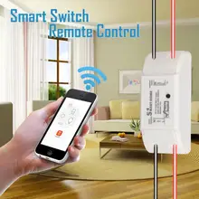 2017 1CH Sonoff Wifi Switch Relay Module AC 90V 250V 220V Wireless Light Timer Switch For