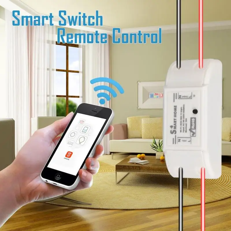 2017 1CH Sonoff Wifi Switch Relay font b Module b font AC 90V 250V 220V Wireless