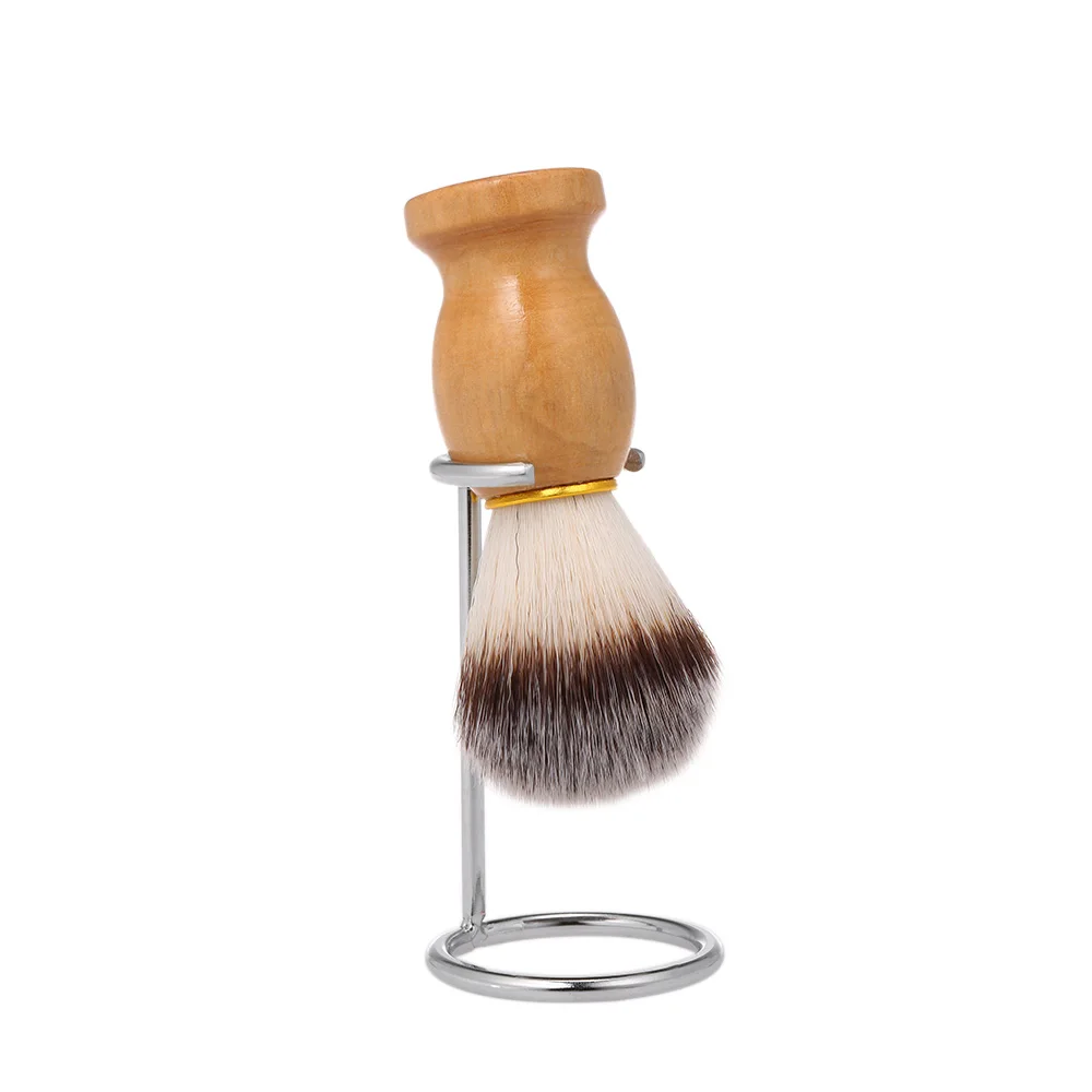 Профессиональная Кисть для бритья с держателем деревянной ручкой мужской очищающее средство комплект щетка для очистки с организатором