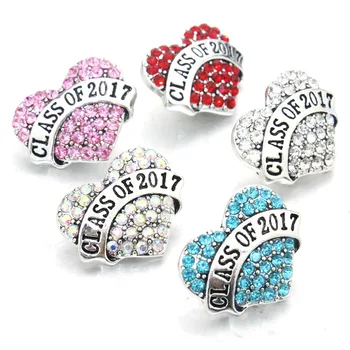 

Boom Life Jewelry Wholesale 10pcs/lot Mix Color Many Rhinestone Styles Charm Metal Ginger Snap Button Bracelets For Woman 011005