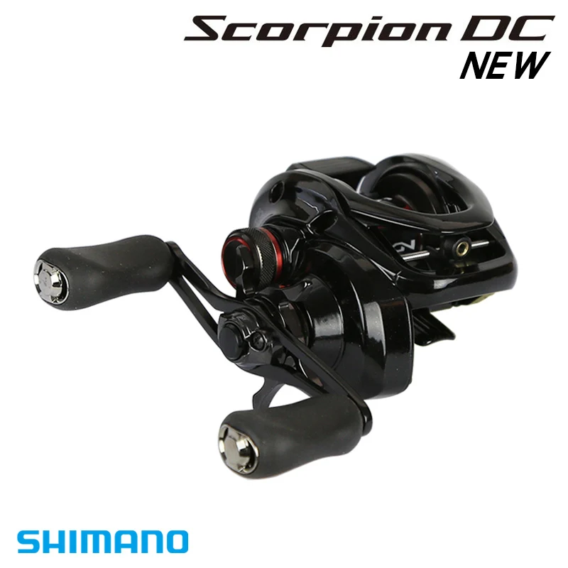 Shimano الأصلي العقرب DC 100 101 100HG 101HG Baitcasting الصيد بكرة 215g 7 + 1BB 5.5 كجم I-DC5 X-SHIP المياه المالحة الصيد بكرة
