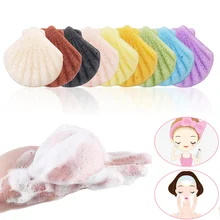 5 шт. косметический спонж натуральный коньяк губки бамбуковый уголь Очищающая Губка Макияж средство для чистки лица гладкая Красота Эфирное