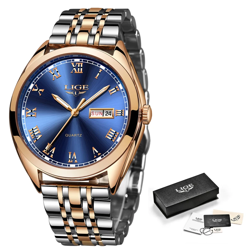 2019 LIGE New Rose Gold Women Watch Business Quartz Watch Ladies Top Brand Luxury Female Wrist Watch Girl Clock Relogio Feminin 2019 LIGE New Rose Gold Women Watch Business Quartz Watch Ladies Top Brand Luxury Female Wrist Watch Girl Clock Relogio Feminin