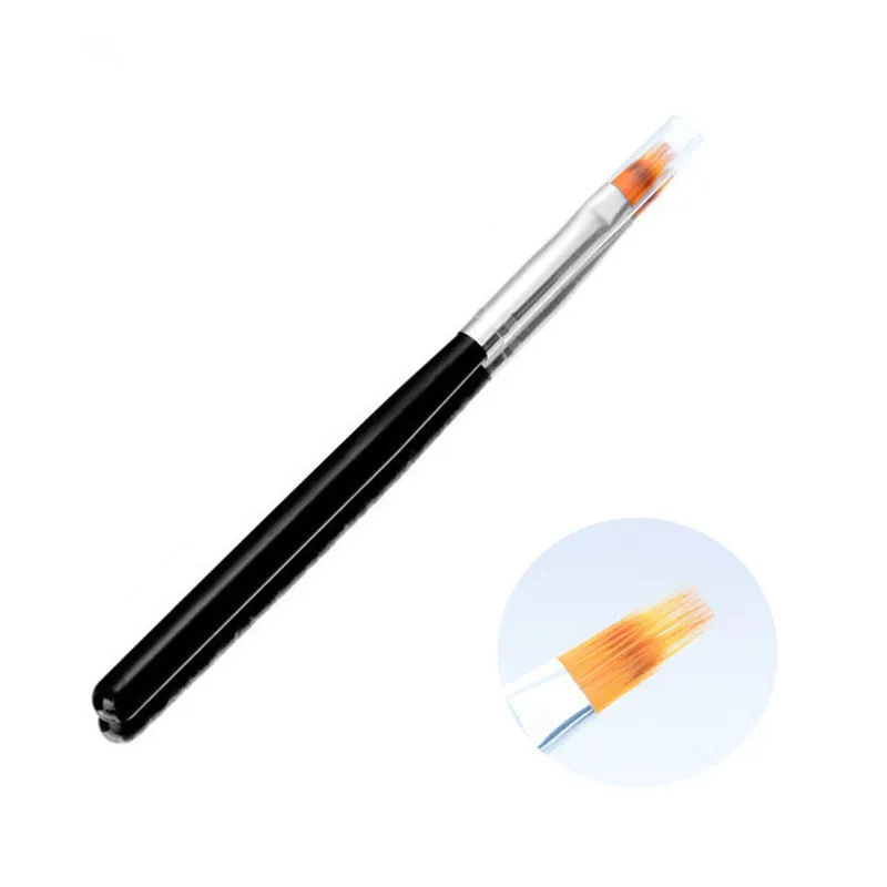 

1 Pc UV Gel Gradient Brush Drawing Painting Pen Nail Brush Wooden Handle Manicure Nail Art Tool