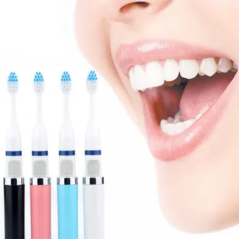 

Ultrasonic Vibration toothbrush adult tooth brush 2brush head waterproof rotation oral Cleaning Detal Whitening brushes