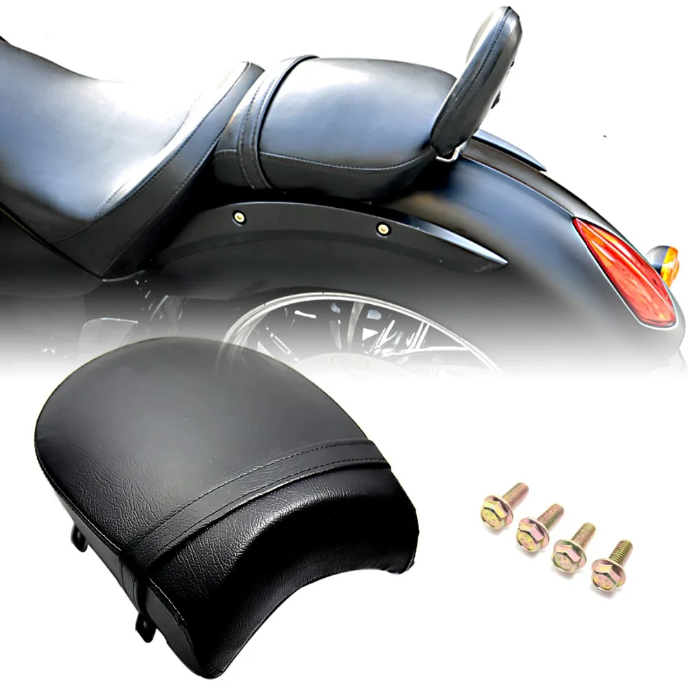 1 шт. черное заднее сиденье для пиллионов из кожи моделей Kingpi Vegas high ball|pillion pad|passenger