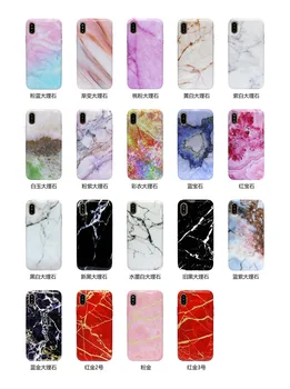 

10pcs a Lot Full Protection Soft TPU Silicone Marble Case For iPhone X