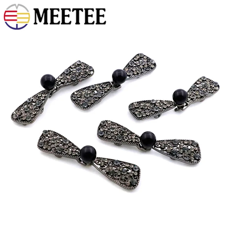 3Pcs Retro Metal Buttons for Mink Fur Coat Rhinestone Crystal Combined Button DIY Decorative Buckles Sewing Botones Accessories | Дом и сад