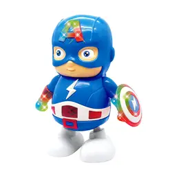 6,1 детский подарок на день для детей взрыв Мстители 4 танцы Капитан Америка робот версия Marvel серии электрические игрушки