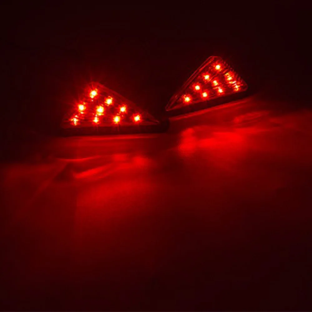 

1 Pair Motorcycle Clear Flush Mount Turn Signal Light LED Lamp Indicator Blinker Flashers Lighting yellow Blue Red Green