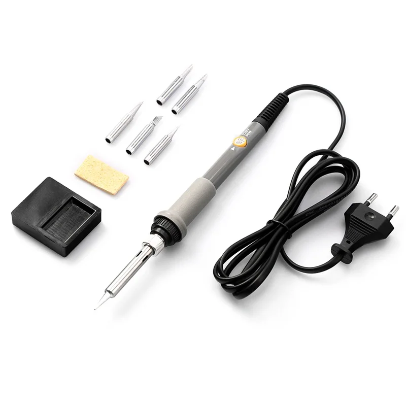 

Adjustable Temperature 2018 220V 60W Electric Soldering Iron Welding Solder Station Heat Pencil With 5pcs Tips EU Plug Hot Sale