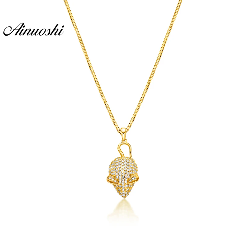 AINUOSHI 10K Solid Yellow Gold Pendant Delicate Skeleton Pendant SONA Simulated Diamond Women Men Jewelry 2.4g Separate Pendant AINUOSHI 10K Solid Yellow Gold Pendant Delicate Skeleton Pendant SONA Simulated Diamond Women Men Jewelry 2.4g Separate Pendant